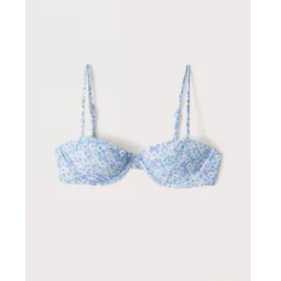Abercrombie & Fitch Other - Abercrombie underwire blue floral bikini top NEW